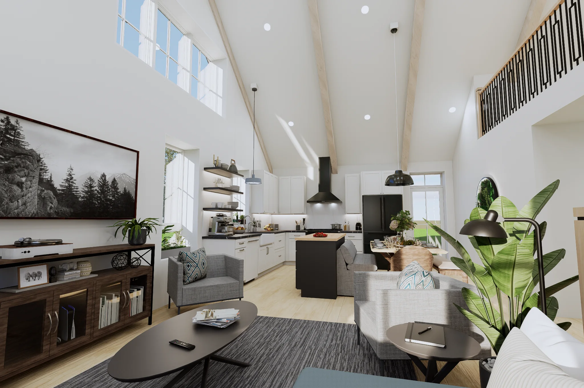 Conceptual light-filled FIRST Home interior